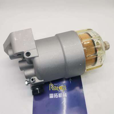 挖掘机过滤器 SH210-5 ZAX200-3 油水分离器总成 短杯 4642641