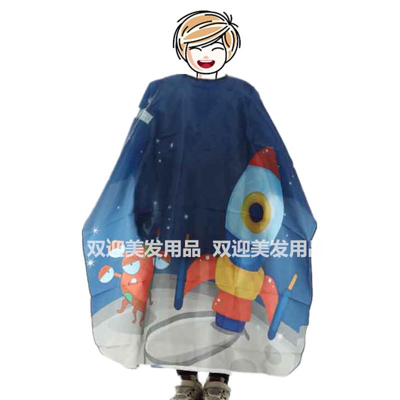宝宝家用卡通图案剪发衣 多色多图案挡碎发不粘发理发围布