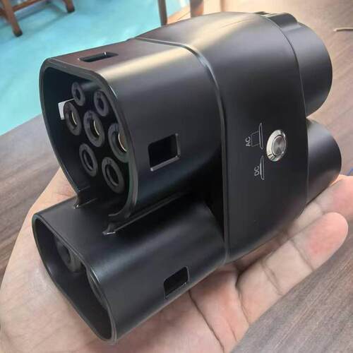 美规转欧规CCS1转CCS2交直流一体汽车充电转接头250A转换器1000V
