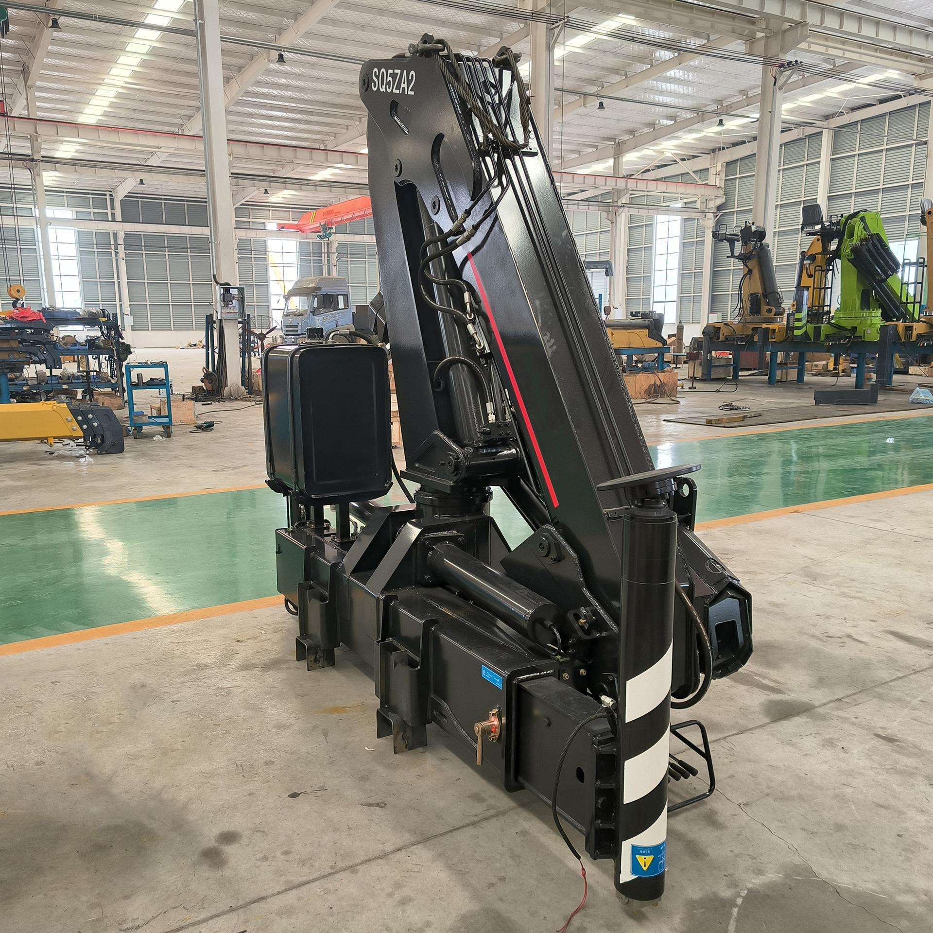 厂家直供随车吊臂小型折臂汽车吊货车卡车吊5吨吊机可加操作室