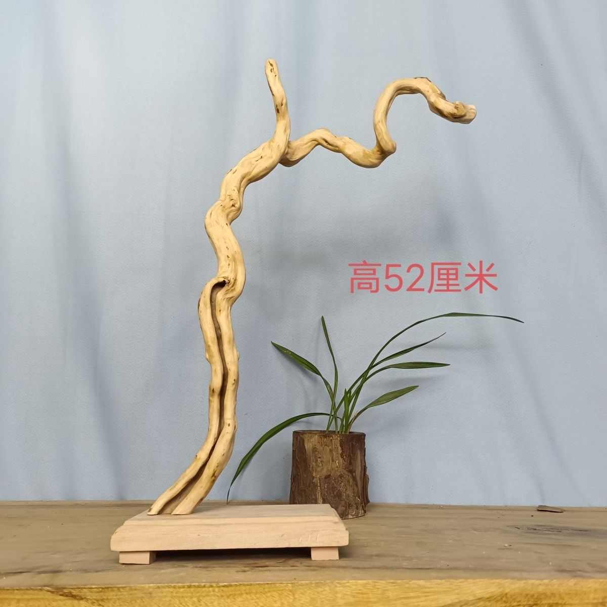【包邮】天然整体风化枯木杜鹃树根雕根艺摆件手工底座家居客厅装