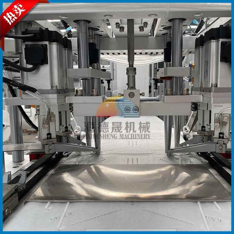 高速kn95全自动HDS-KN95生产线全伺4层叠K95口罩机海德晟现折N货
