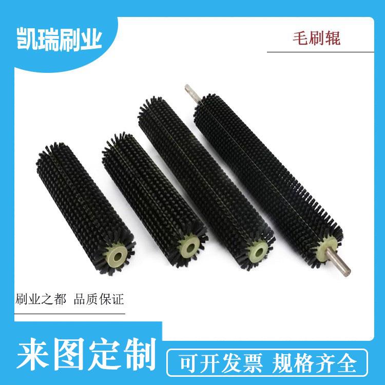 工业毛刷辊水果蔬菜玻璃清洗机刷辊除尘抛光耐高温滚筒刷小毛刷轮