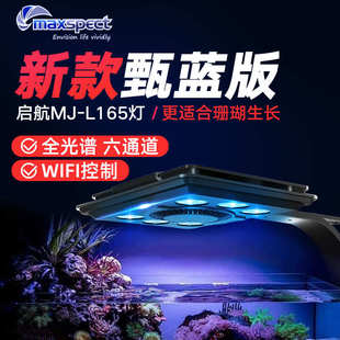 迈光启航MJ L165全光谱LED灯具蓝光版 海缸灯BLUE珊瑚灯水族箱 包邮