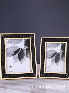 相相框摆台6寸7寸美式欧架式意样板房家室居饰品创客55厅卧装饰摆