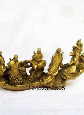 厂家纯铜八仙过海各显神通摆件铜八仙神像家居工艺品风水摆件