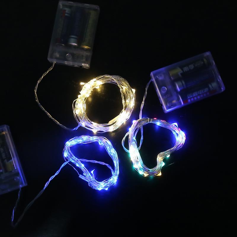 新款直销铜线灯电池纽扣灯带led灯蛋糕灯串小灯花束用夜市摆摊装图片