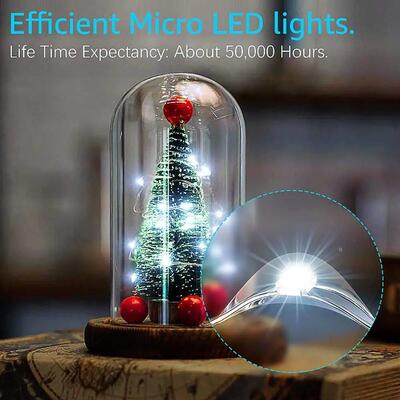 Copper Wire LED Fairy Lights Mini Garland 1m 2m CR2032 Batte