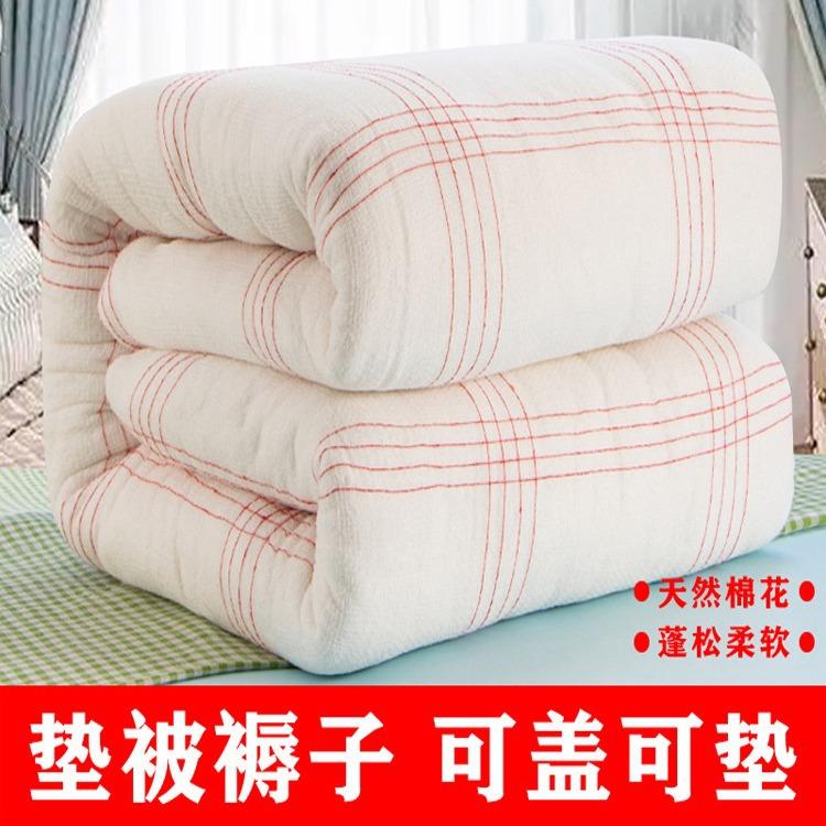垫被褥子棉花被褥铺底冬季加厚单双人棉被垫被宿舍家用铺床的褥子