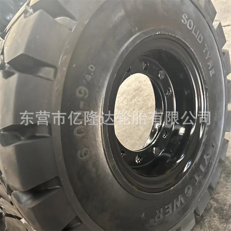 合力叉车轮胎7.00-12 6.00-9实心轮胎龙工2吨叉车轮胎配钢圈