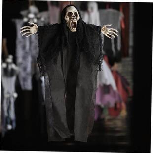 Halloween hanging ghost decoration Scary Face skull pendant