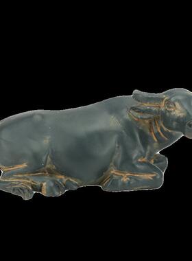 仿真水牛微景观造景小摆件中式国风盆栽花盆庭院假山桌面装饰动物