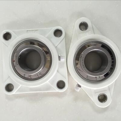 白色塑料轴承座P205 F205 FL205 塑料带座轴承 塑料座不锈钢轴承