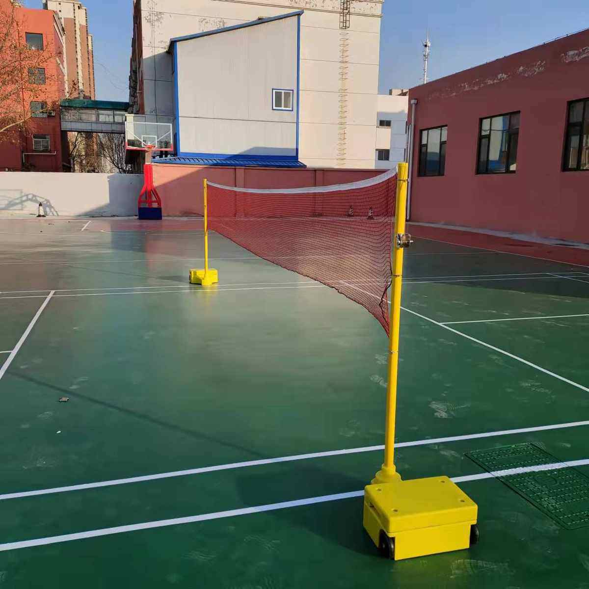 便携式羽毛球柱 批发不锈钢立杆110公斤 移动带轮羽毛球柱排球柱,运动/瑜伽/健身/球迷用品,羽毛球网/网柱/网架,淘宝优惠券,粉丝福利购,淘宝优惠卷