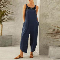 Womens Casual Cotton Adjustable Summer Bib Overalls thumbnail 5