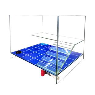 饲养乌龟专用缸自带爬台晒台一体排水家用客厅高清玻璃深水龟鱼缸