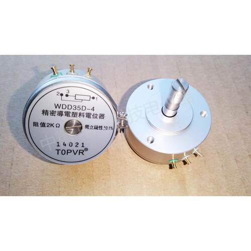 TOPVR原装WDD35D-4精密导电塑料电位器 角位移传感器1K/2K/5K/10K