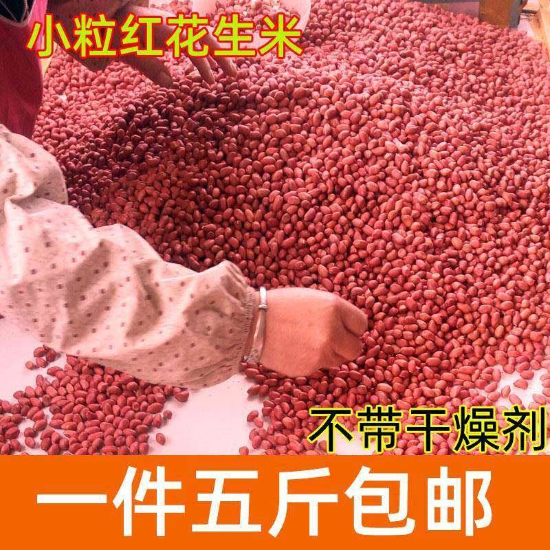生红衣花生米2025新红皮小粒生花生仁四粒红花生干花生米包邮