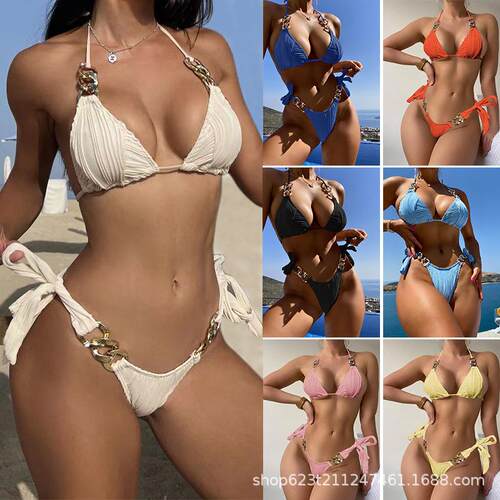 Womens Two-Piece Bikini Swimsuit Set Fashionable & Sexy