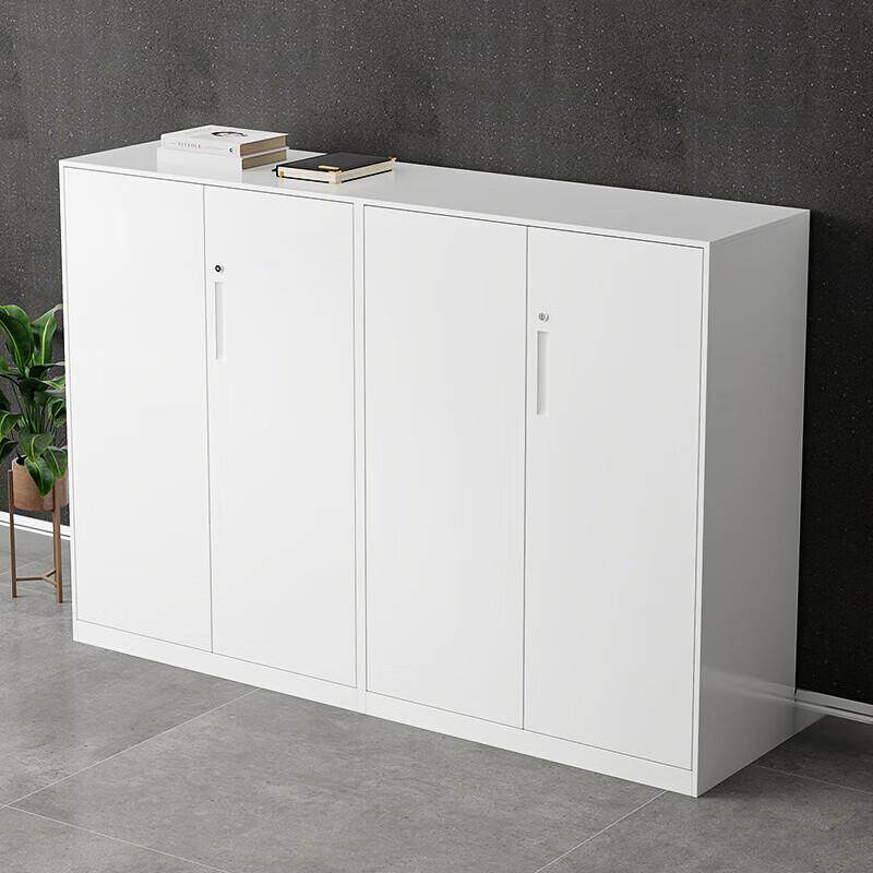 钢制办公文件柜矮柜落地储物柜带锁打印机放置柜资料组合隔断柜