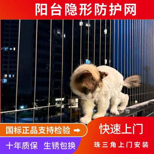 阳台隐形防盗网家用防盗窗钢丝防护网学校儿童安全护栏珠三角包装