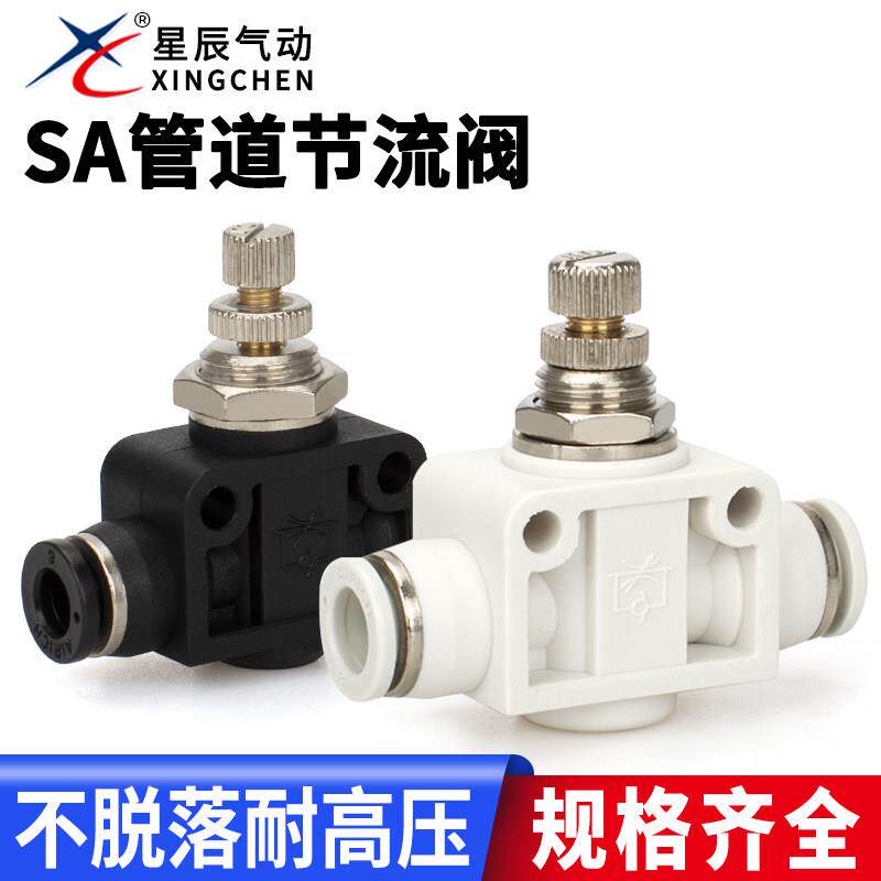 星辰管道节流阀PA/SA04-06-08-10-12两边插管调速器HVFF8手动开关