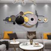 奢背景 金属墙上客厅艺铁挂饰轻墙款 装 饰品饰爆墙壁挂可拆装