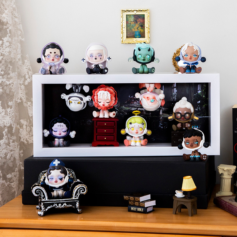 展示柜泡泡玛特DIY亲子装饰画