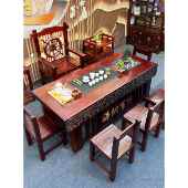 茶具 椅子组合实几木办公茶几茶具老 茶一体功夫 船木茶几 新款