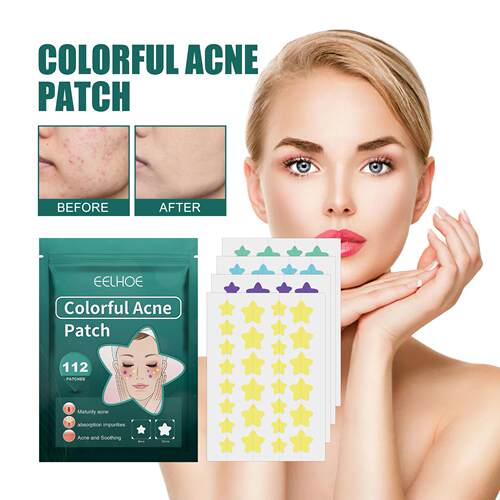 EELHOE Star-Shaped Acne Patches - Gentle Cleansing, Fading,