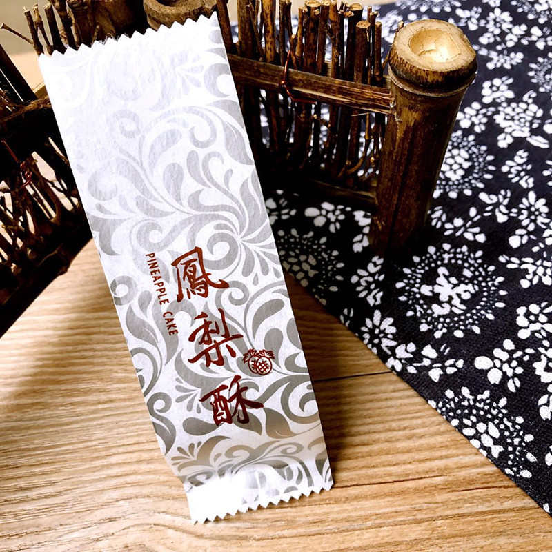 凤梨酥银色包装袋台湾土凤梨酥包装纸袋三层棉纸袋烘焙包装袋