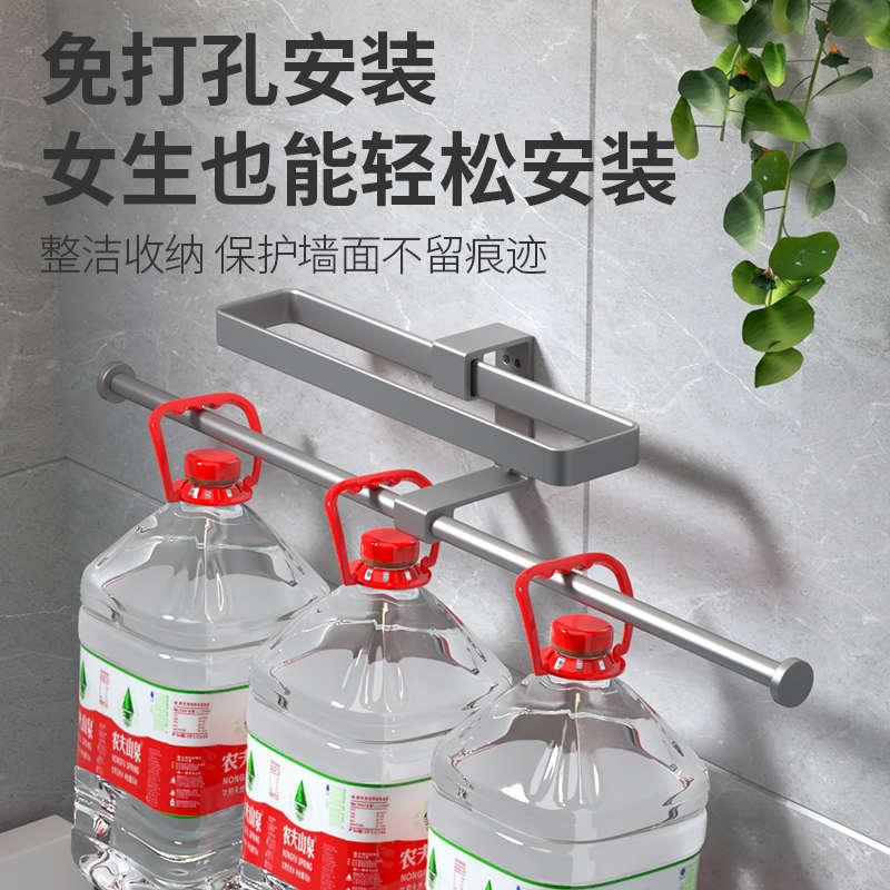 免打孔阳台晾衣架收纳整理架壁挂式家用多功能放夹子挂杆衣架挂钩