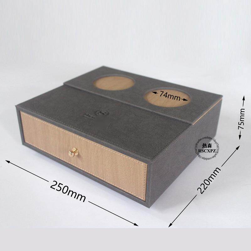 星级酒店牙具盒收纳盒北欧宾馆客房洗漱用品盒易耗品盒皮质可印
