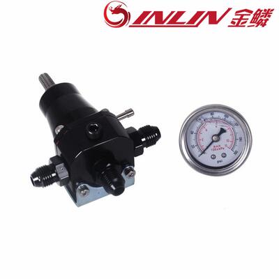 改装件汽配燃到油压力调节器调压3-7带0油表AN6燃油压力接头0转换