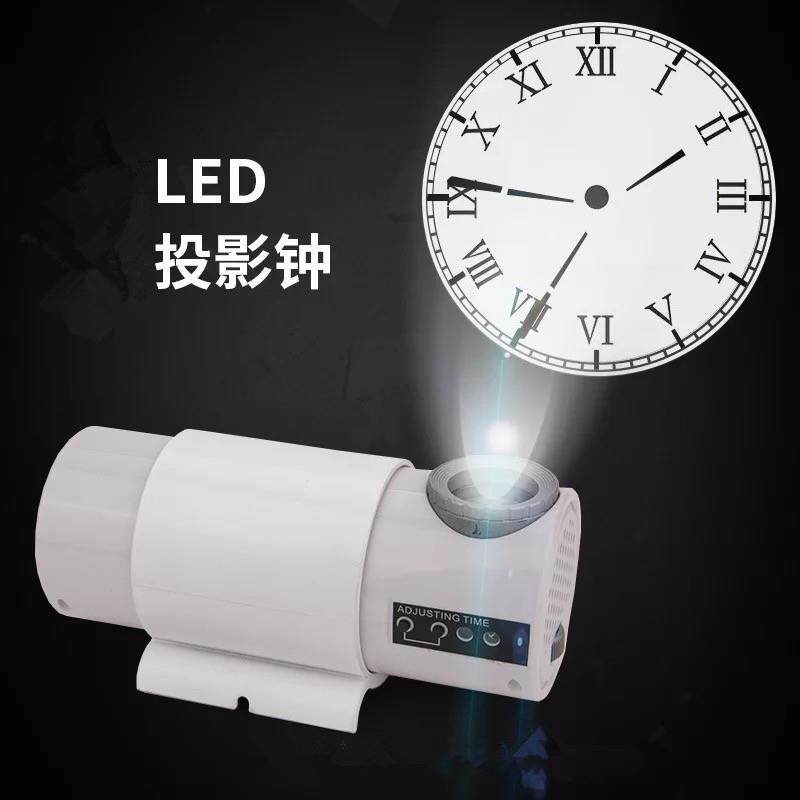 大字投影钟 发光字时钟 LED电子投影挂墙数字钟表 时间是夜灯