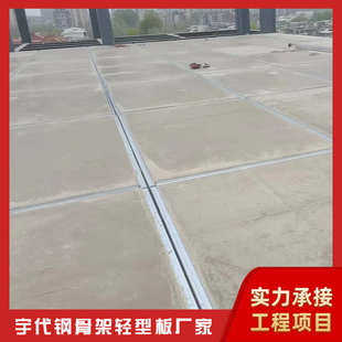 轻型屋面板 轻质快速代屋面板构安装 宇上板钢骨吊装 预制钢架