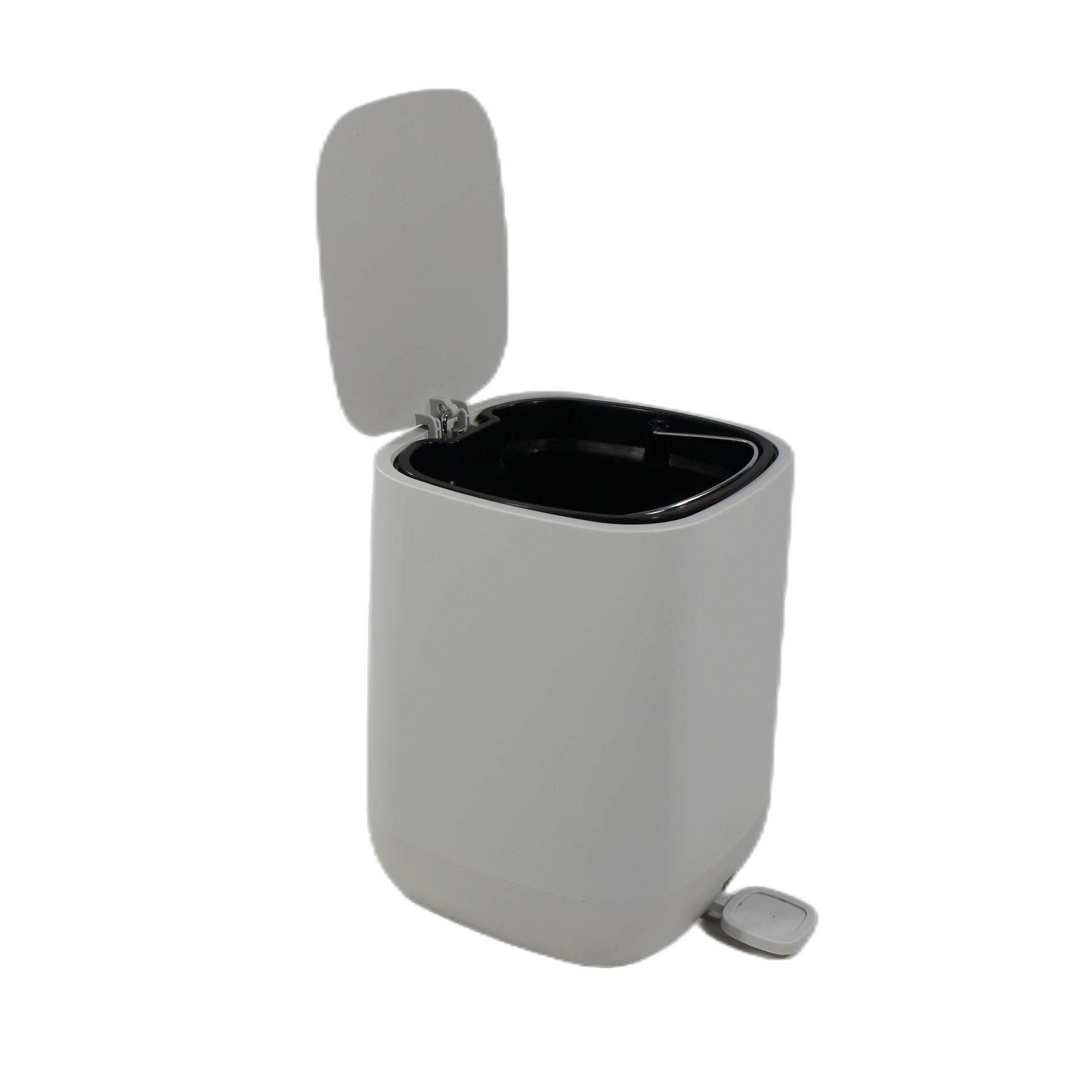 北欧ins风脚踏式ABS塑料垃圾桶家居简约卫生间卧室小型环保桶7升