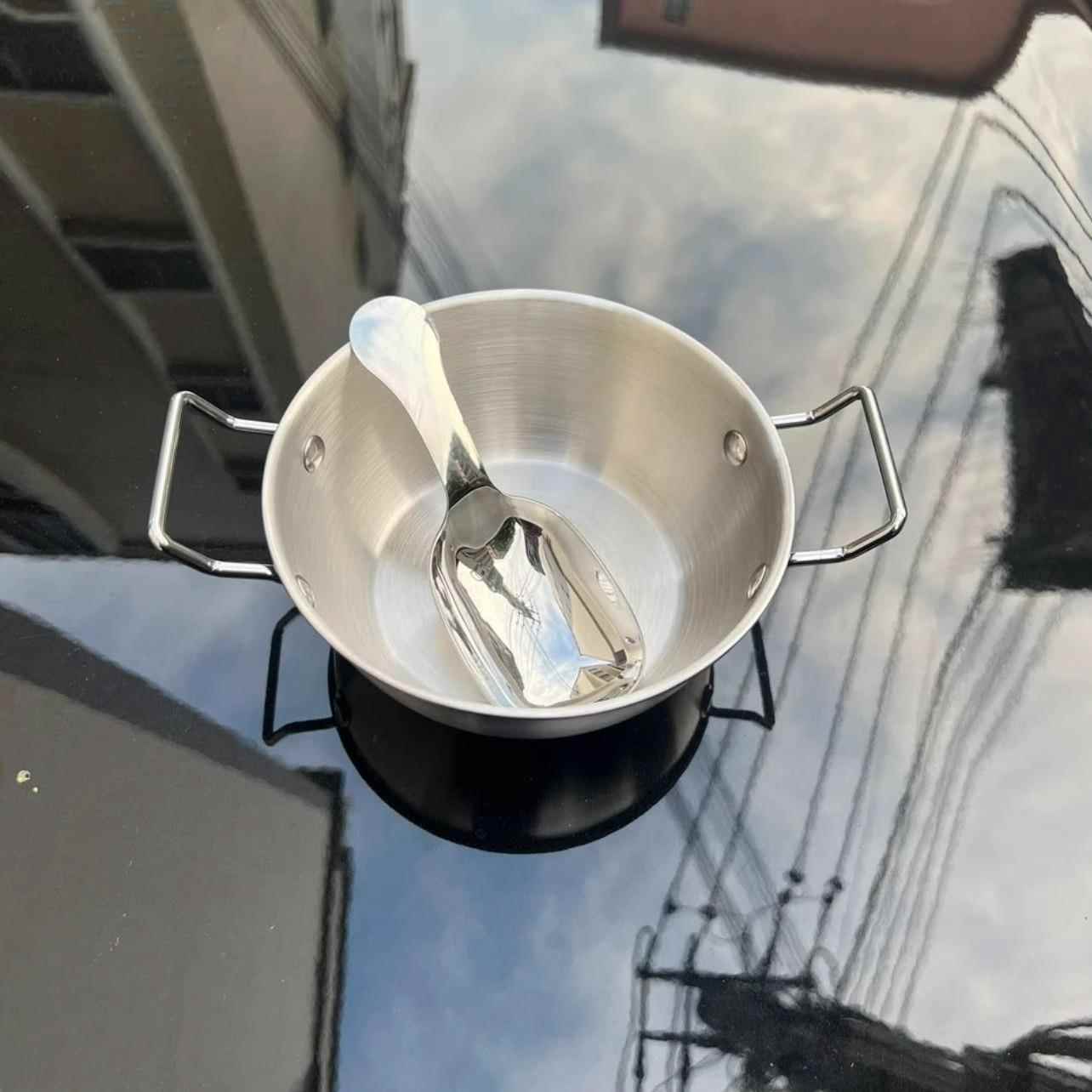 韩式不锈钢带耳小吃碗米酒碗沙拉碗火锅酱料碗薯条水果篮油炸小碗