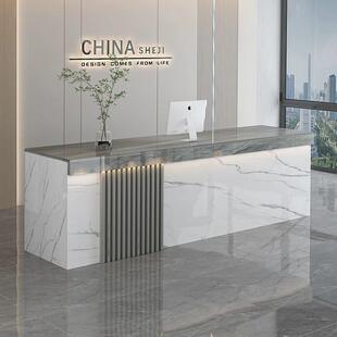 吧台收银台产中前介台桌房图文行店物业旅社中式栅栏公司办公大厅
