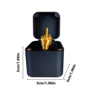 3/1Pcs Christmas Interesting Prank Gift Middle Finger In Box