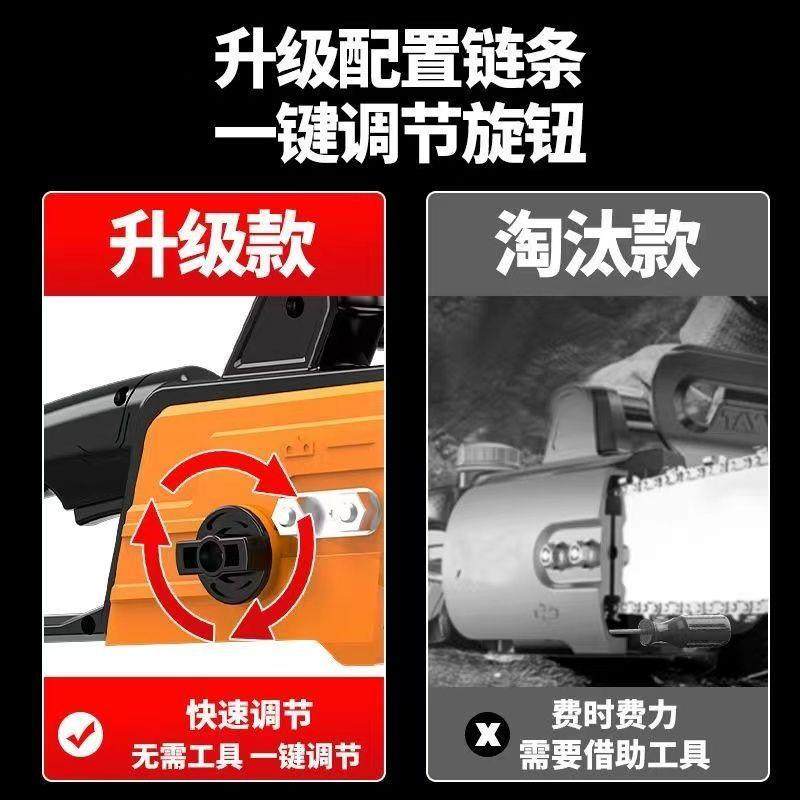 德国电锯充电锂电锯提式家用小木砍树伐锯户手外锯树电动型修WIX