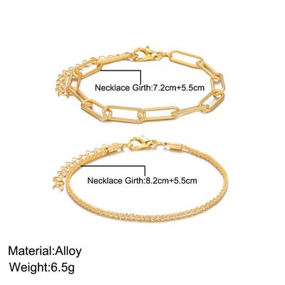 2 pieces bracelet set波光粼粼手炼女ins小众设计轻奢手炼2件套