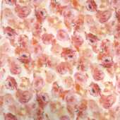 印染平纹印花贡缎人面料布料丝人布料玫瑰水墨棉女装 碎花 春夏数码