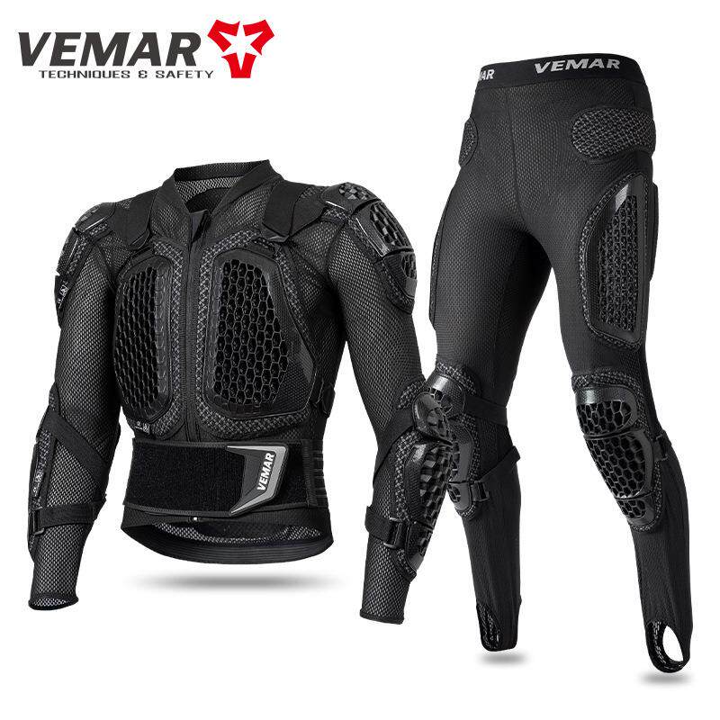 VEMAR骑行护甲衣摩托车户外运动透气防摔越野盔甲护背防护套装