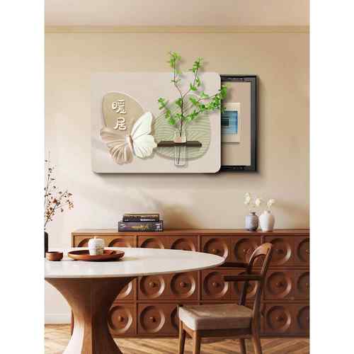 ?电箱装饰画205新款奶油2风遮表挡电闸盒开配电箱总Fhzuzuqw关箱