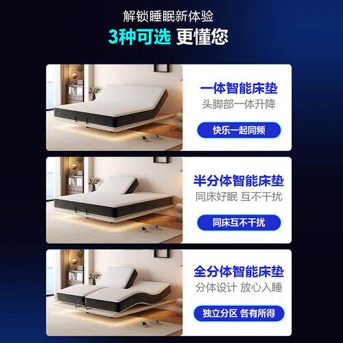 全自动智能电动床垫升降震动按摩多功能零重力家用卧室分体床垫