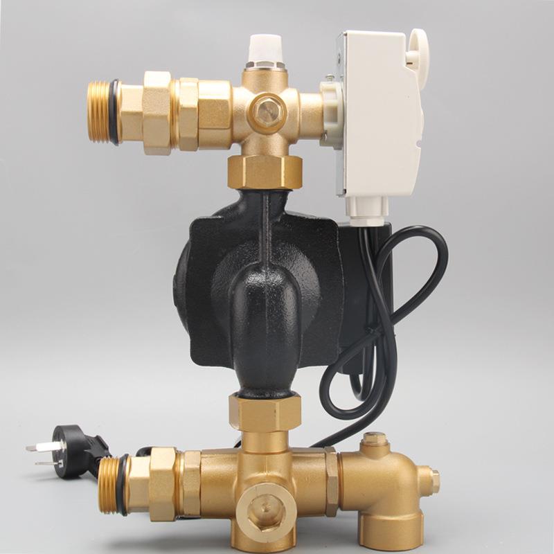 地暖混水中心连接分集水器加快循环控温混水中心循环泵恒温水泵