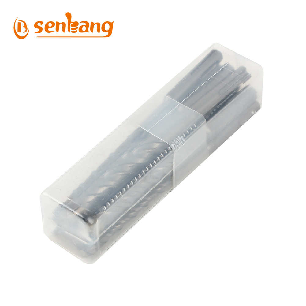 厂家供应9pc电锤钻头套装两坑两槽圆柄十字刀头混凝土冲击钻160mm