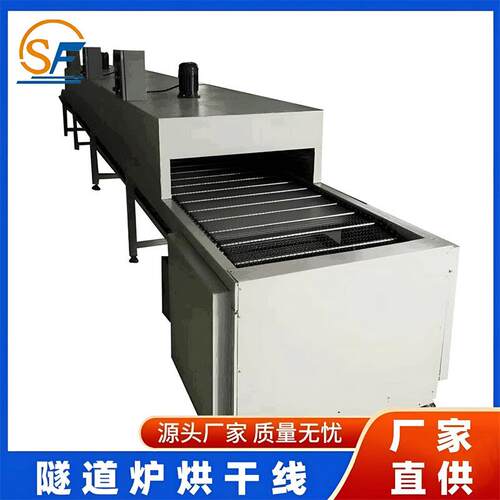 高温电热隧道炉烘干机流水线不锈钢烤漆线小型丝印拉铁氟龙网带线