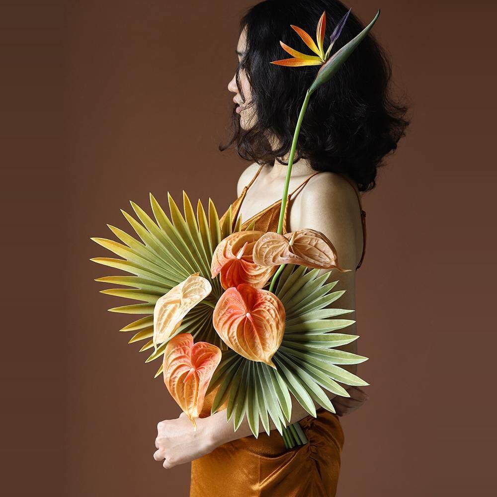 ins现代风仿真花束花插婚庆旅拍道具手捧花家居装饰品软装摆设